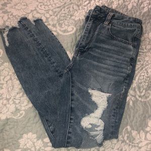 AEO super high rise jeggings